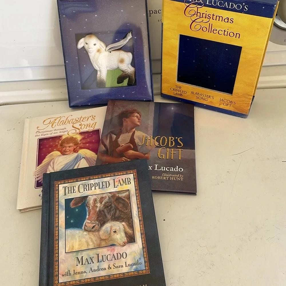 Max Lucado’s Christmas Collection The Crippled Lamb Complete Bks Plus Ornament - Picture 4 of 4